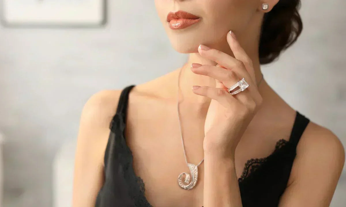 statement jewelry for black dress Flyonce Rhinestone Crystal Bib Chunky Collar Necklace Women Costume : Clothing, Shoes & Jewelry A foolproof formula = LBD