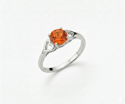 Fire opal gemstone ring that blends warm fiery glow with timeless elegance and vibrant color