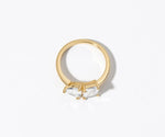 diamond style toi et moi ring two stone birthstone ring minimalist gold jewelry