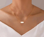 Load image into Gallery viewer, Elegant opal necklace displayed on neutral background
