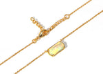 Load image into Gallery viewer, Custom-cut opal pendant on a delicate gold chain

