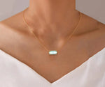 Load image into Gallery viewer, Necklace laid flat showing full chain and extender
