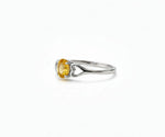 Citrine gemstone ring that radiates warm golden hues with elegant, timeless sophistication
