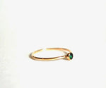 Eye catching silver plated emerald ring with vibrant green centerpiece for women
