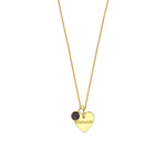 Luxe birthstone pendant necklace for mom with polished finish and fine detailing


