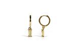 Load image into Gallery viewer, Bold and bright citrine earrings crafted with rich gold plating.


