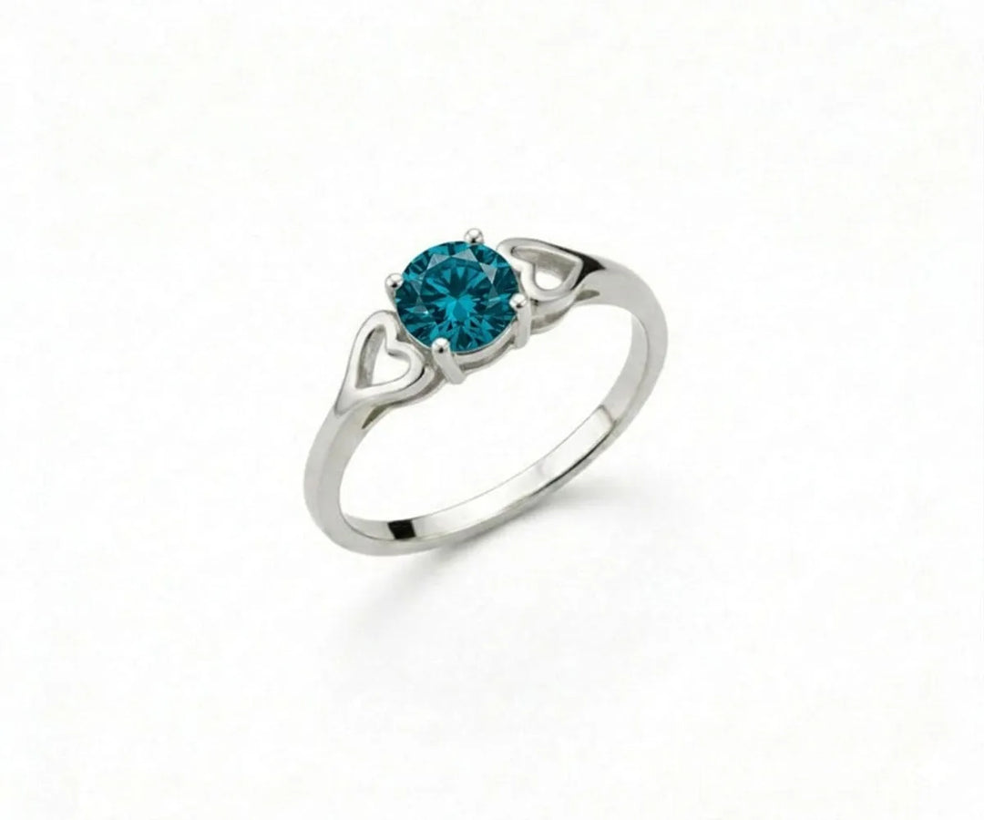 Indigolite gemstone ring that radiates deep blue elegance with a modern, sophisticated touch