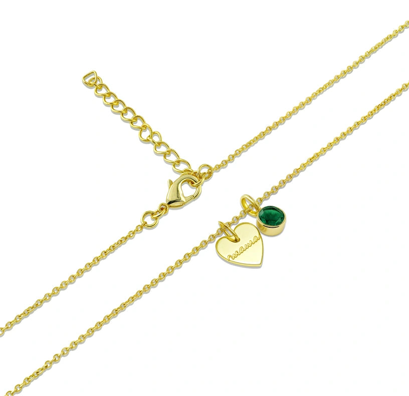 Family birthstone necklace for mom showcasing love and connection


