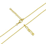 Load image into Gallery viewer, Minimal gold Mama necklace on adjustable chain.
