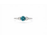 Indigolite gemstone ring with deep blue hues that exudes elegant sophistication and contemporary style

