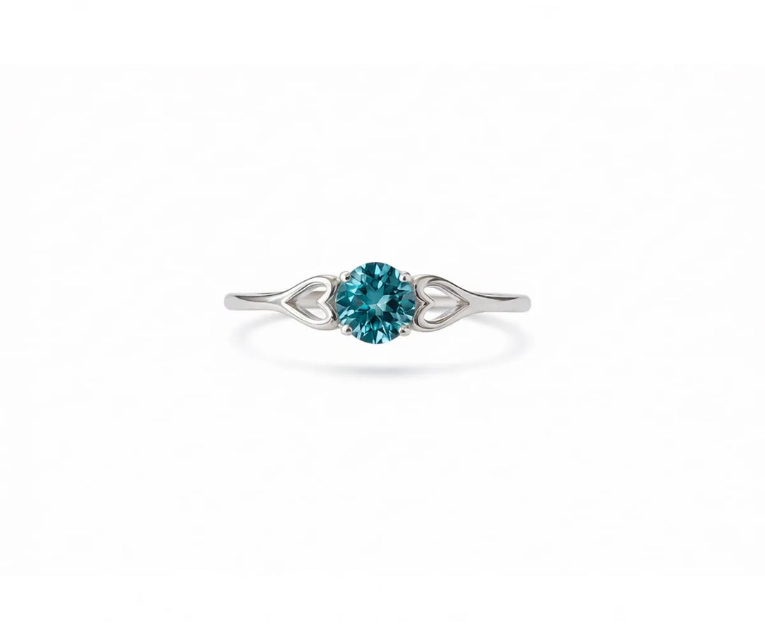 Indigolite gemstone ring with deep blue hues that exudes elegant sophistication and contemporary style