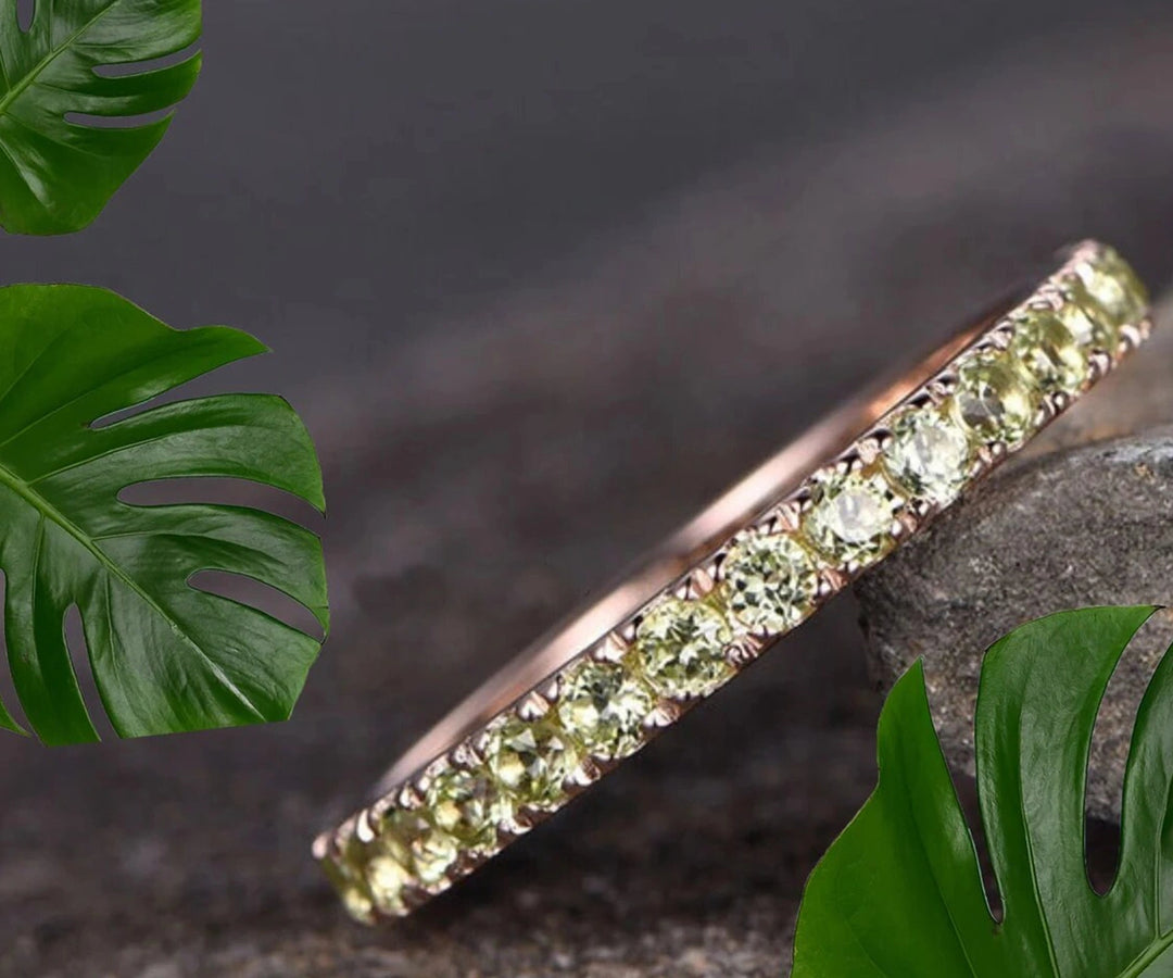 925 stamped silver ring with a sparkling lemon quartz gem, offering a fresh pop of color and clarity
