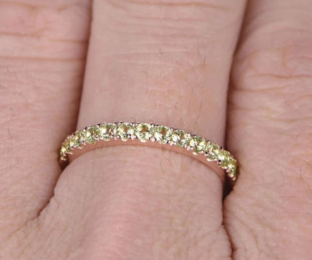 Lightweight lemon quartz ring crafted in sterling silver, radiating sunshine-inspired elegance
