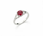 Ruby ring with a vibrant red gemstone that radiates elegance and timeless sophistication
