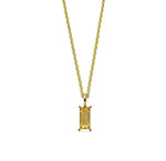 Load image into Gallery viewer, This citrine birthstone necklace features a warm golden-yellow gemstone, beautifully set in a dainty pendant necklace for women.


