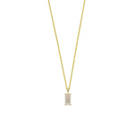Load image into Gallery viewer, Gold moonstone pendant necklace with adjustable chain
