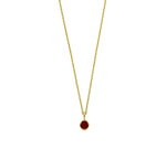 Load image into Gallery viewer, The ruby pendant necklace adds a vibrant pop of color to any necklace for women collection.


