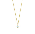 Load image into Gallery viewer, Celebrate June birthdays with this dainty moonstone birthstone necklace, a timeless and meaningful gift for women.


