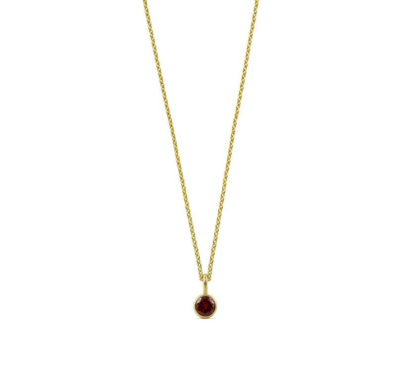 Crafted as an elegant pendant necklace, this garnet design adds sophistication to any necklace for women collection.

