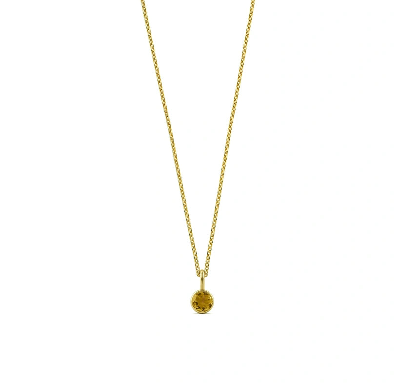 The citrine pendant necklace adds a sunny, uplifting touch to any necklace for women collection.

