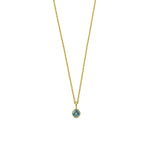 Load image into Gallery viewer, The blue topaz pendant necklace brings calm and clarity to any necklace for women collection.


