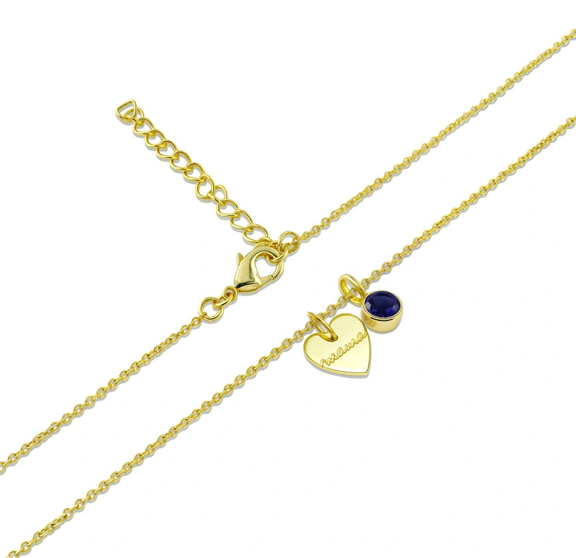 Customizable birthstone necklace for mom, perfect for Mother’s Day gifting