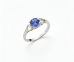 925 Sterling Silver Lab tanzanite Round Cut Ring

