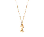 Minimal alphabet Z necklace with lightweight chain ideal for daily wear
