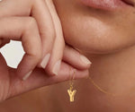 Elegant Y initial necklace gold dainty personalized jewelry for everyday wear
