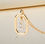 Load image into Gallery viewer, Dainty Dangling Initial Necklace - E
