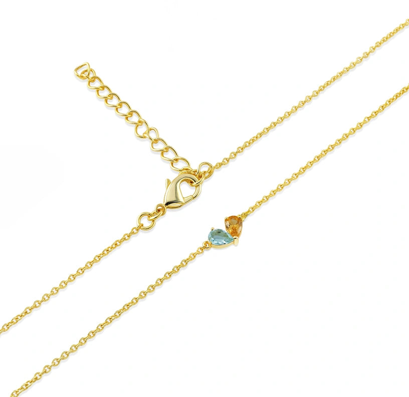 Meaningful gemstone necklace gift featuring a carefully selected gemstone with symbolic significance, beautifully set to express love, appreciation, and personal meaning.