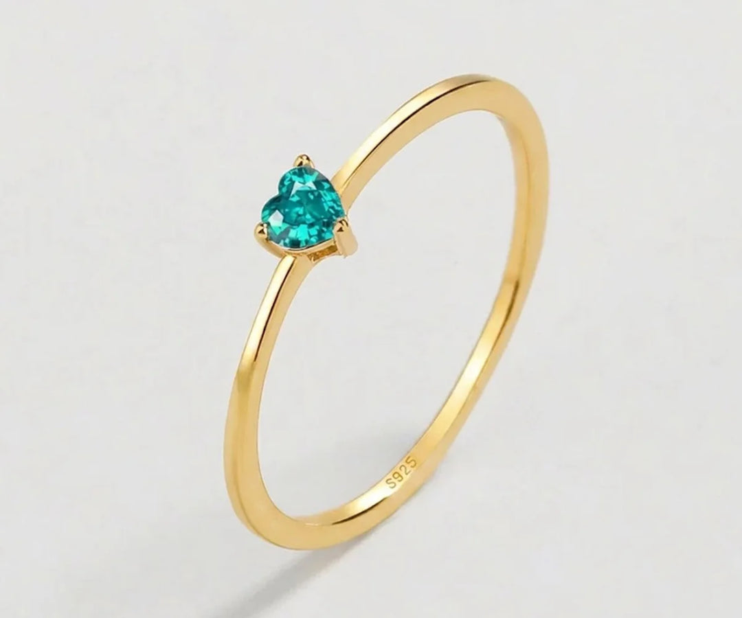 Dainty heart shaped ring for women perfect for gifting and daily styling
