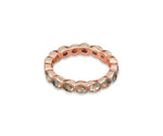 Dainty aquamarine ring for women with a classic solitaire gemstone design
