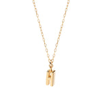 Elegant 18K gold-plated necklace with a dainty letter "H" pendant, radiating personal charm and style. Dainty Initial Necklace - H
