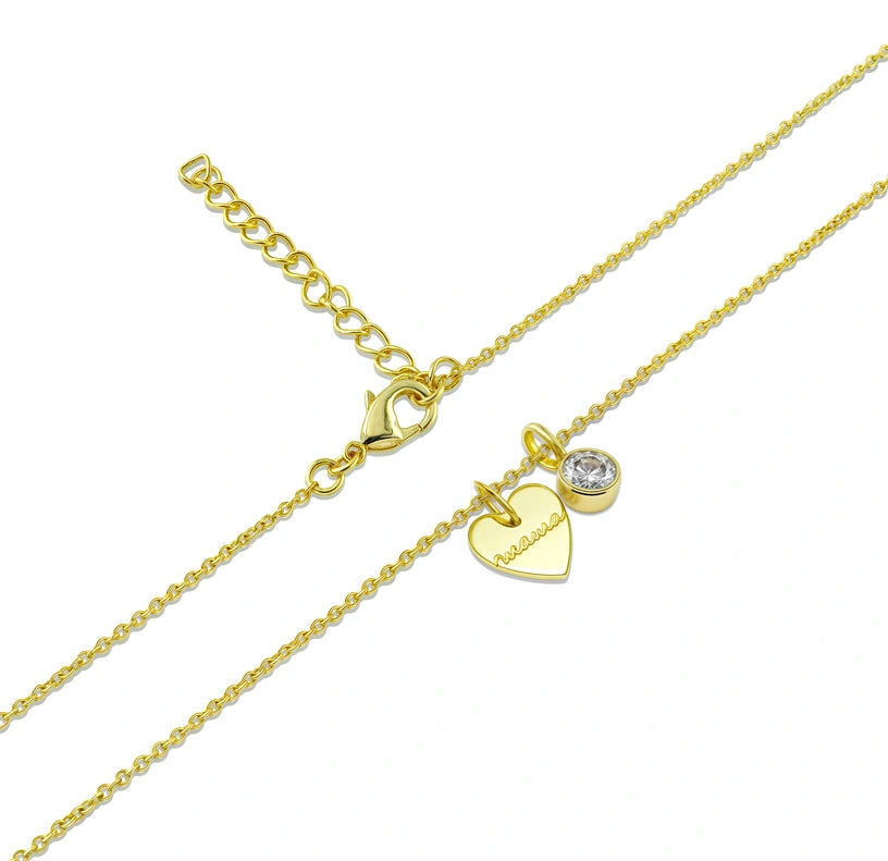 Personalized gemstone necklace with refined design, a perfect gift for mom

