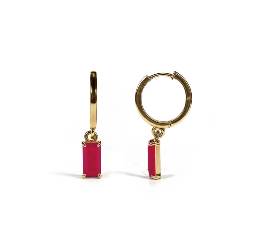 Chic pink hoop earrings featuring soft blush tones for a stylish, feminine everyday look.
