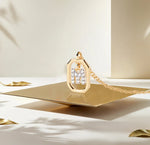 A gold M necklace featuring a polished letter “M” pendant on a delicate gold chain, offering a personalized and elegant jewelry piece.
