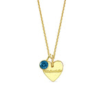 Stylish birthstone charm necklace for moms in a modern, elegant design


