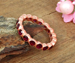 Elegant pink tourmaline ring with a delicate gold band perfect for everyday wear
