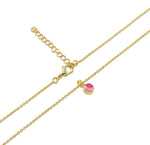The pink tourmaline pendant necklace adds gentle color and charm to any necklace for women collection.
