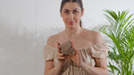 Load and play video in Gallery viewer, Lightweight gold hoops with dangling freshwater pearls
