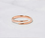 Delicate dainty rings with minimalist gold design perfect for everyday wear and stacking
