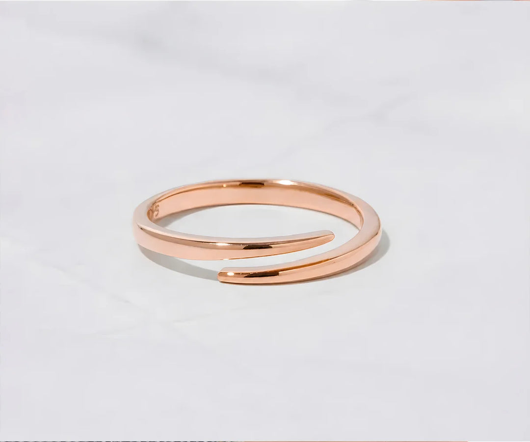 Delicate dainty rings with minimalist gold design perfect for everyday wear and stacking