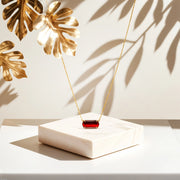 ruby bithstone necklace