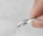 Stackable zircon band ring with fine stones for everyday wear styling
