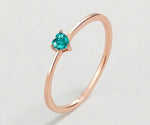 Elegant heart ring in gold with minimalist romantic design for everyday wear
