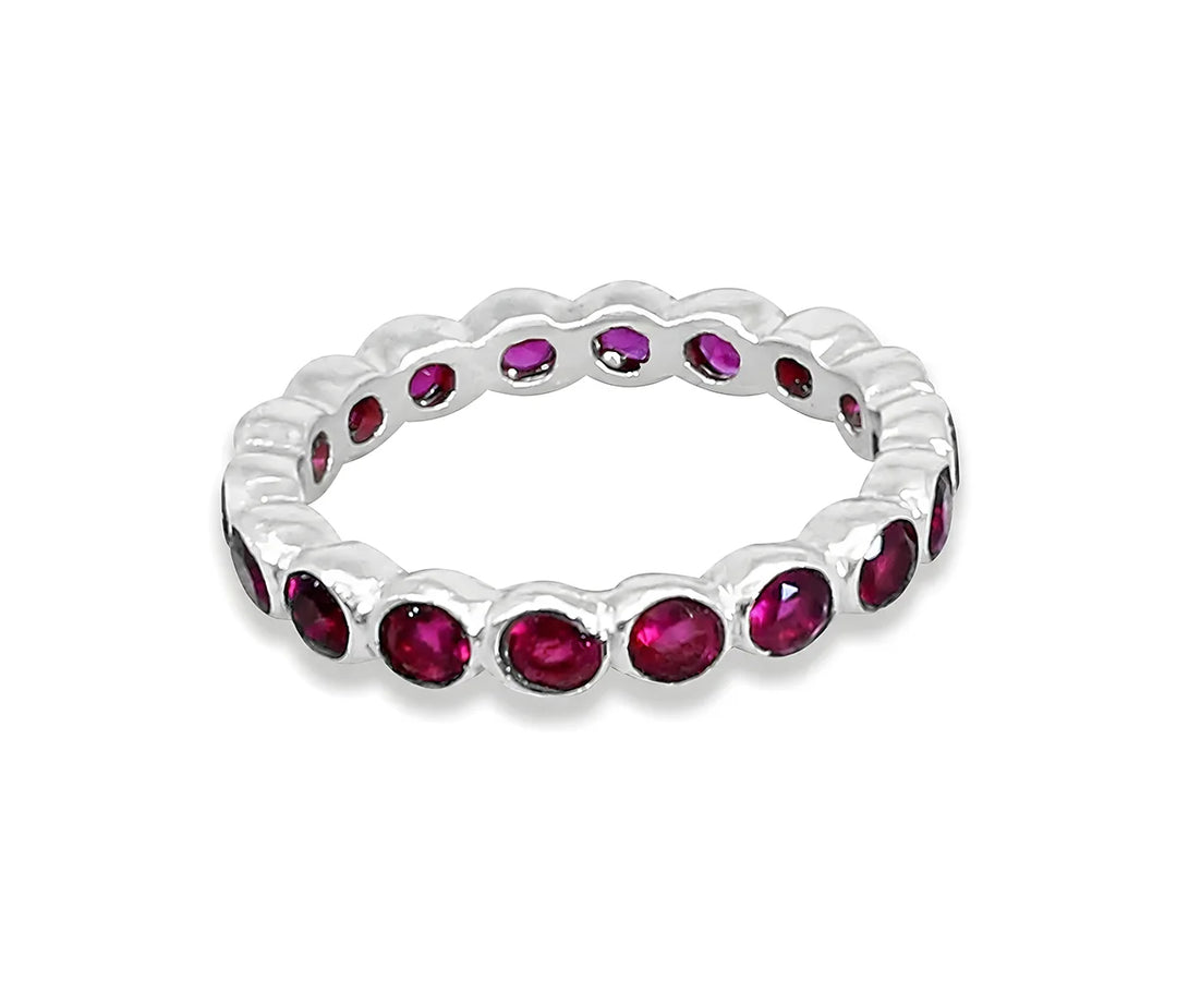 Pink tourmaline statement ring with vibrant gemstone and polished finish
